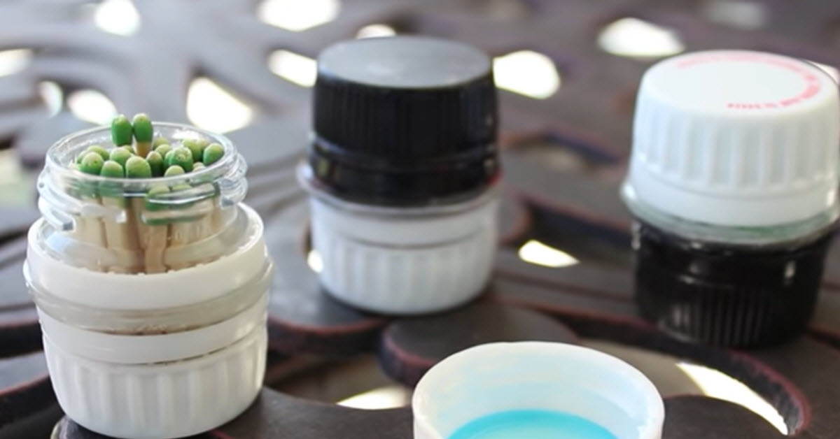 Create Small Waterproof Containers Using Bottle Caps