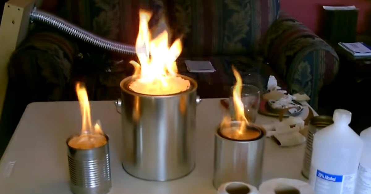 Make an Emergency Heater Out Of a Metal Can and Toilet Paper