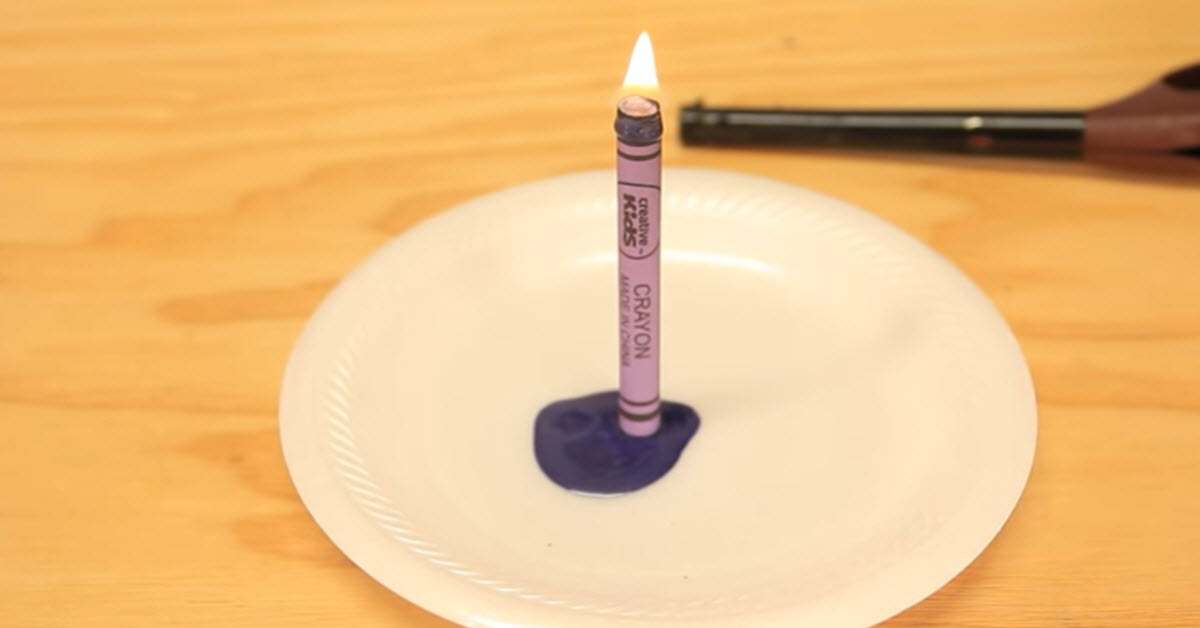 Easily Create a Candle Out Of Crayon